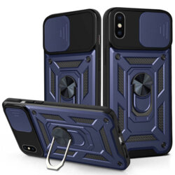 Husa iPhone XS protectie camera Techsuit CamShield Series, albastru