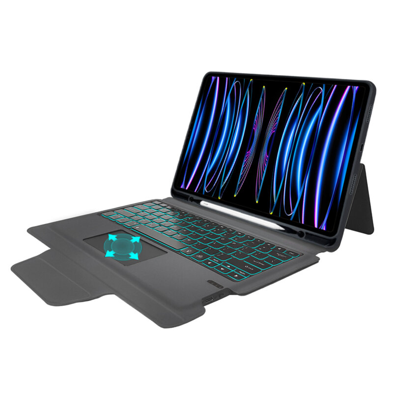 [Pachet 360°] Husa cu tastatura + folie iPad Pro 12.9