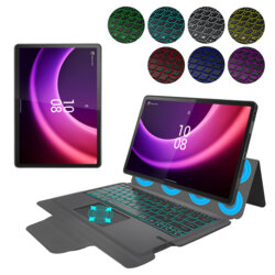 [Pachet 360°] Husa cu tastatura + folie Lenovo Tab P11 Gen 2 11.5 Techsuit KeyTab Pro, negru
