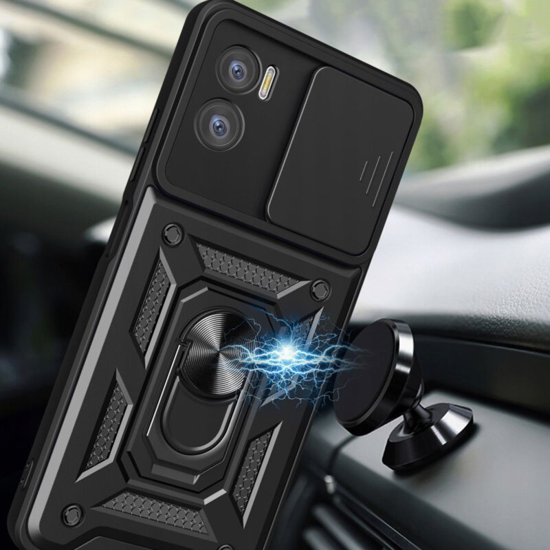 Husa Motorola Moto E22 protectie camera Techsuit CamShield Series, albastru