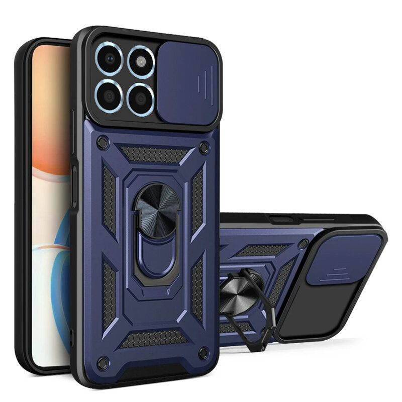 Husa Honor X6 protectie camera Techsuit CamShield Series, albastru