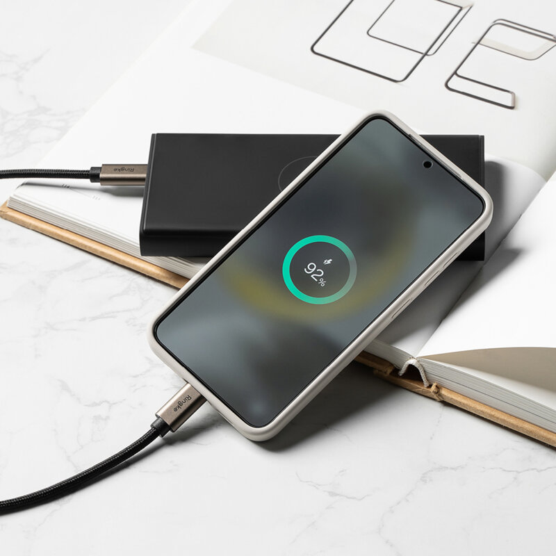 Cablu de date Fast Charging Type-C, 60W, 2m Ringke, negru