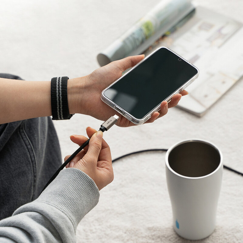 Cablu de date Fast Charging Type-C, 60W, 2m Ringke, negru