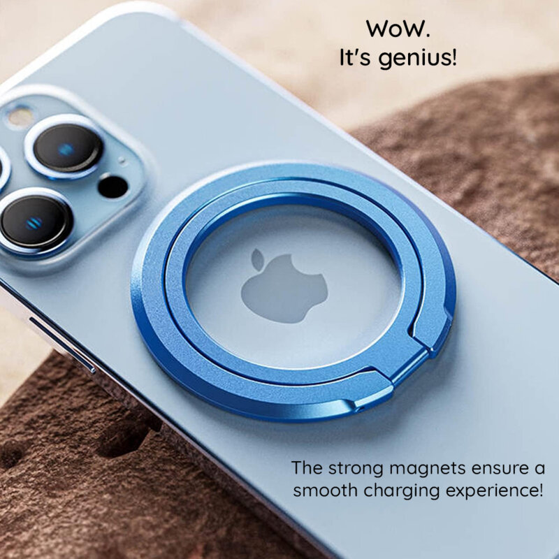 Suport inel pentru telefon iRing MagSafe Techsuit MPR3, auriu