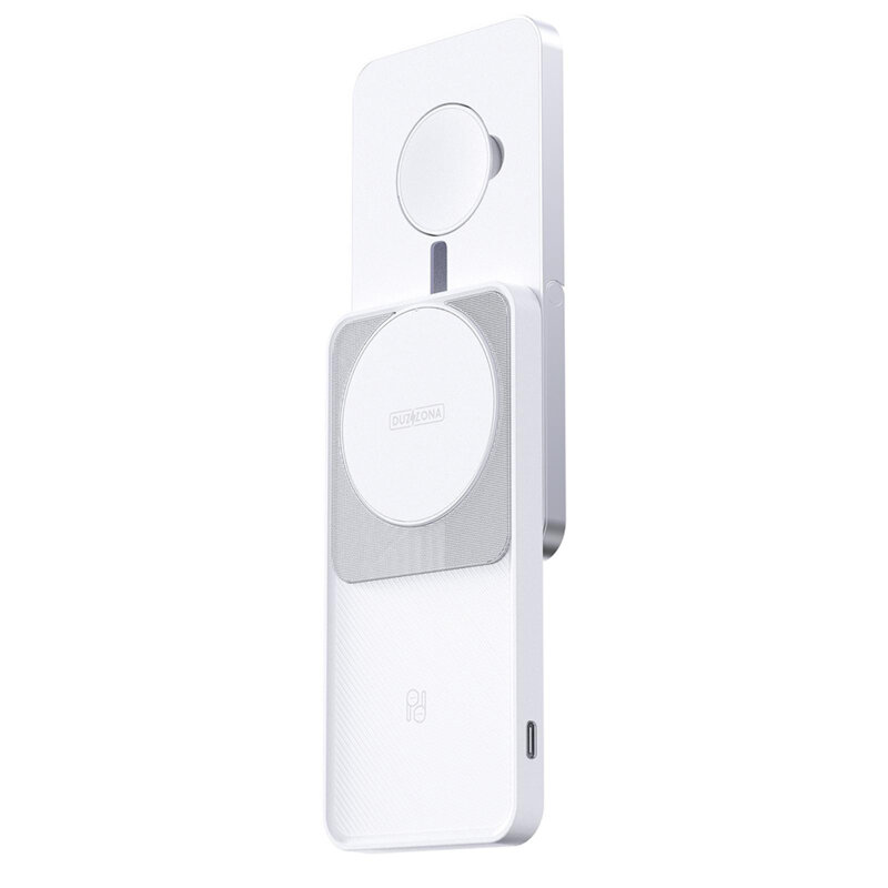 Statie de incarcare wireless pentru Apple Duzzona W19, 15W, alb