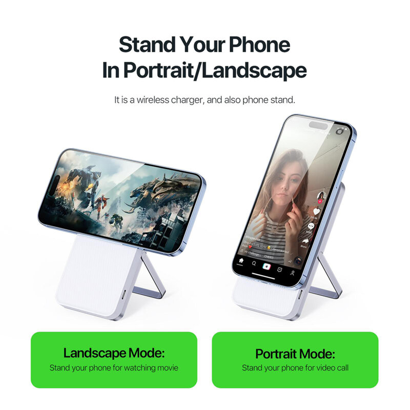 Statie de incarcare wireless pentru Apple Duzzona W19, 15W, alb