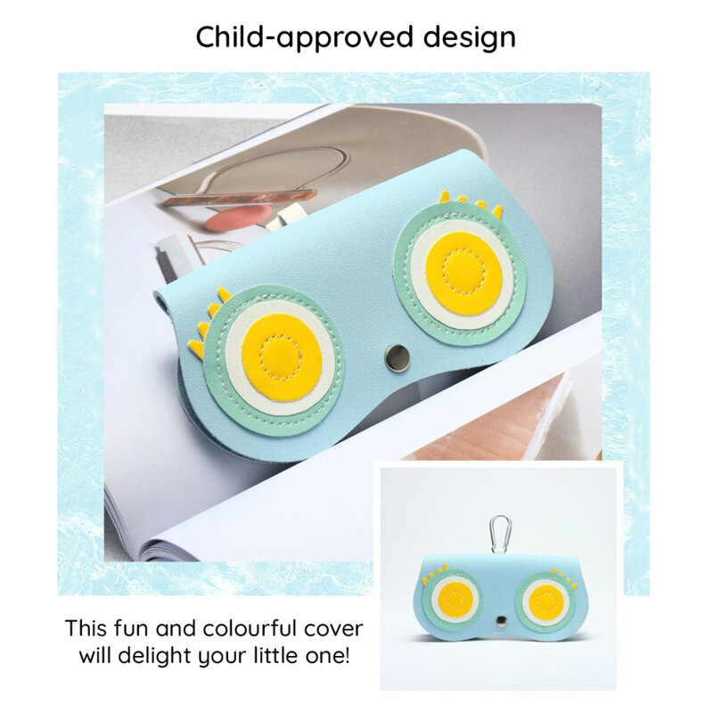 Etui ochelari piele pentru copii Techsuit ETFA4, maro