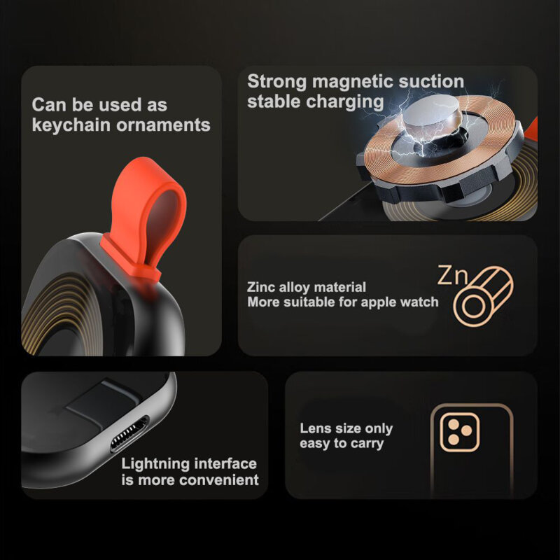 Incarcator Apple Watch wireless magnetic 5W Lito LC03, alb