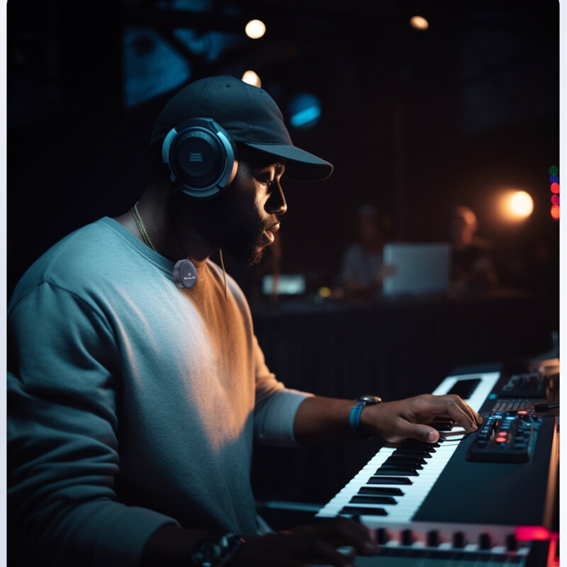 [Pachet 2x] Lavaliera wireless Lightning Techsuit LW5, negru