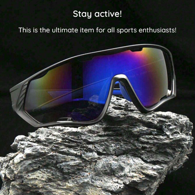 Ochelari de soare unisex sport Techsuit 9330, negru / oranj