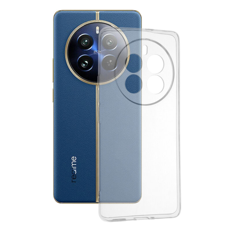 Husa Realme 12 Pro Techsuit Clear Silicone, transparenta