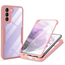 Husa 360° Samsung Galaxy S21 FE 5G Techsuit ColorVerse, roz