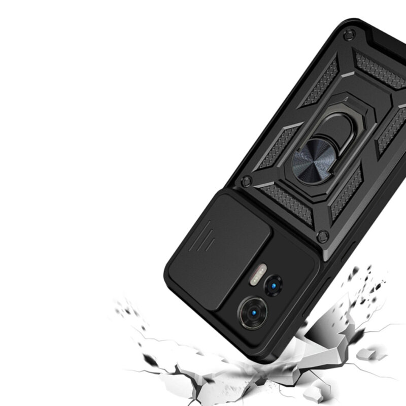 Husa Motorola Edge 30 Neo protectie camera Techsuit CamShield Series, albastru