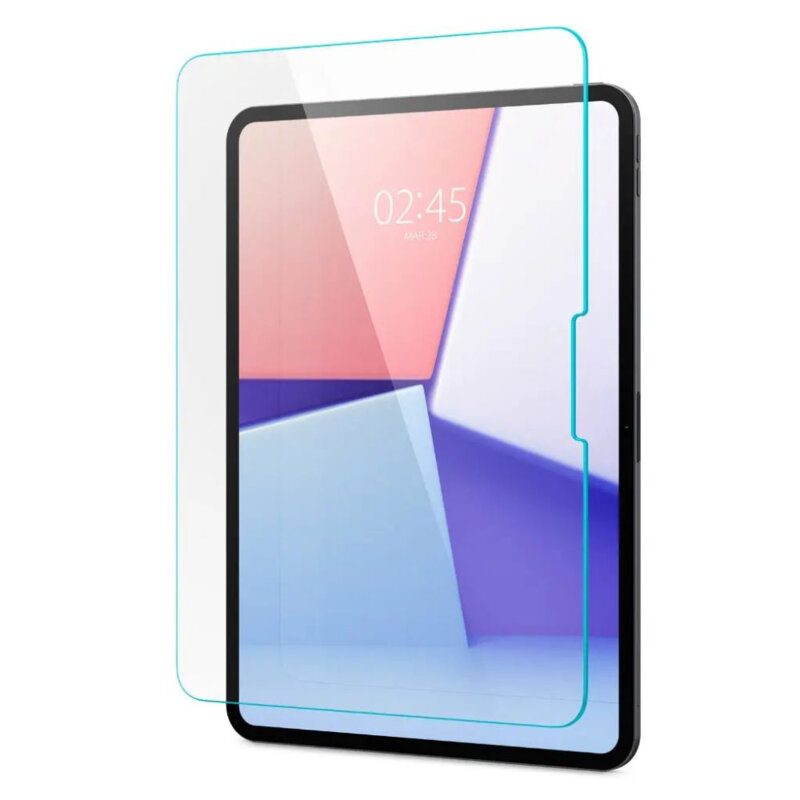 Folie sticla iPad Pro 11 (2024) Spigen Glas.tR Slim, transparenta
