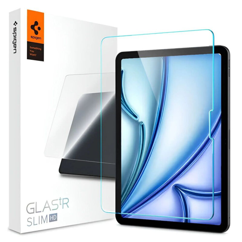 Folie sticla iPad Air 11 (2024) Spigen Glas.tR Slim, transparenta