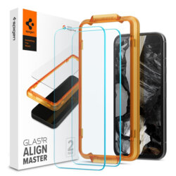 [Pachet 2x] Folie sticla Google Pixel 8a Spigen Glas.tR Align Master, transparenta