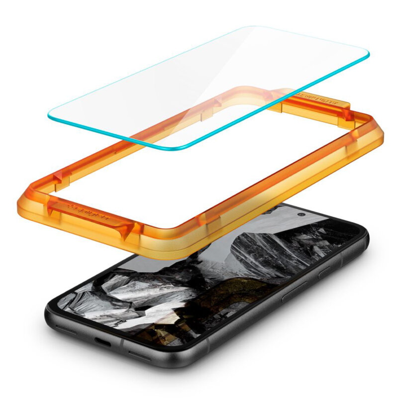 [Pachet 2x] Folie sticla Google Pixel 8a Spigen Glas.tR Align Master, transparenta