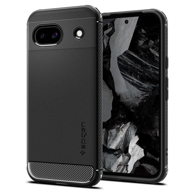 Husa Google Pixel 8a Spigen Rugged Armor, negru