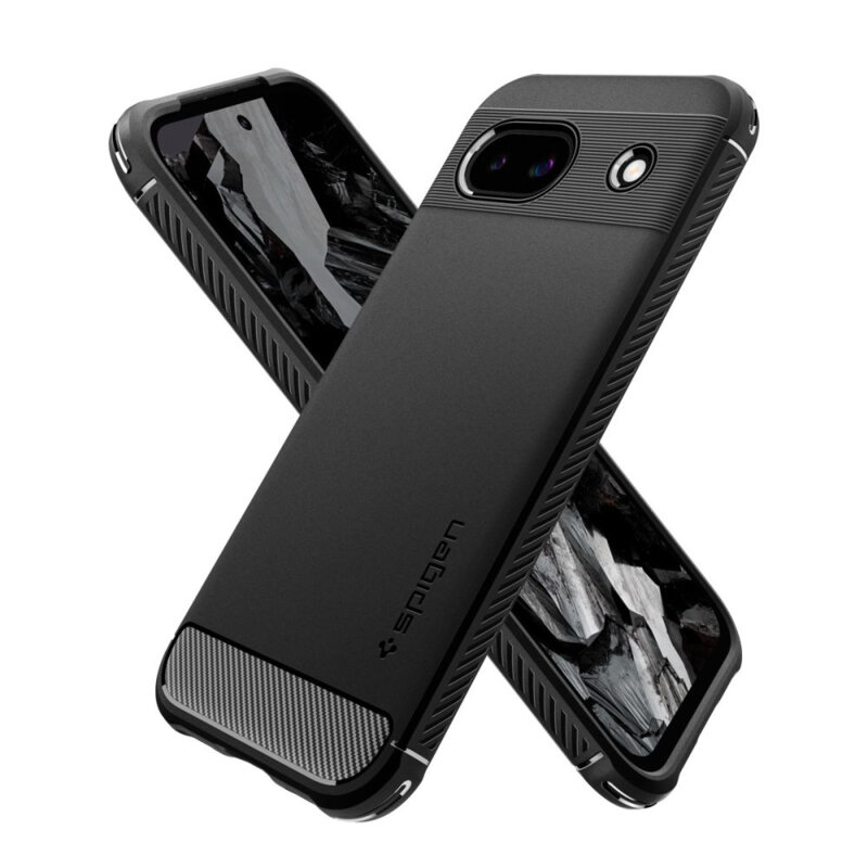 Husa Google Pixel 8a Spigen Rugged Armor, negru