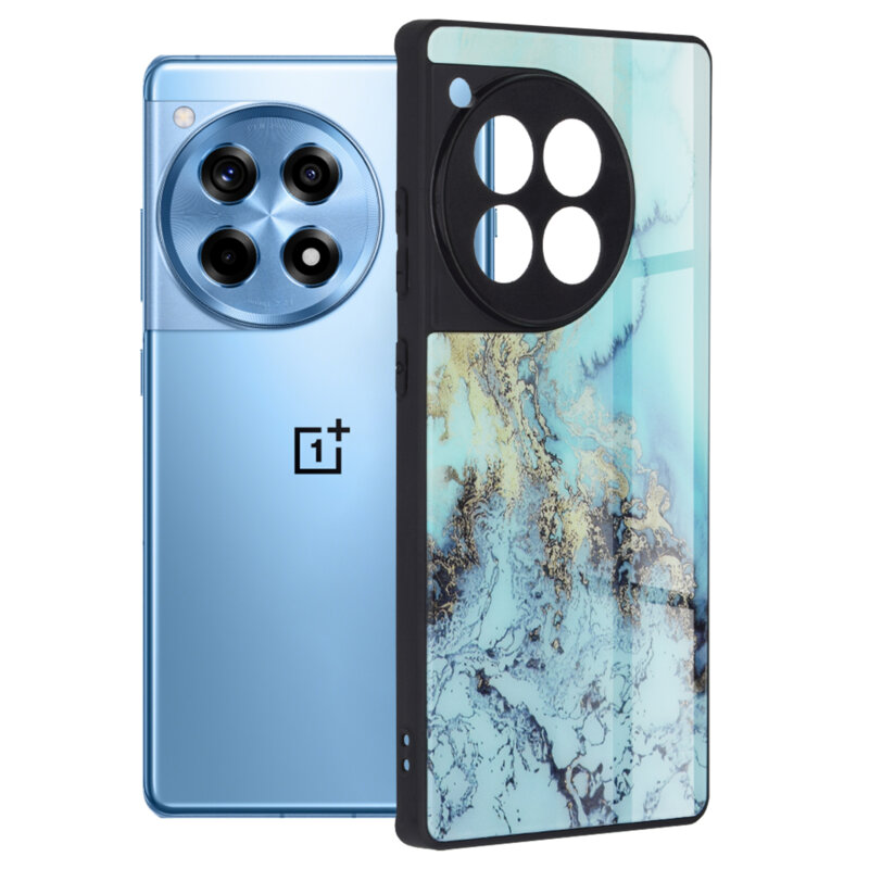 Husa OnePlus 12R Techsuit Glaze, Blue Ocean