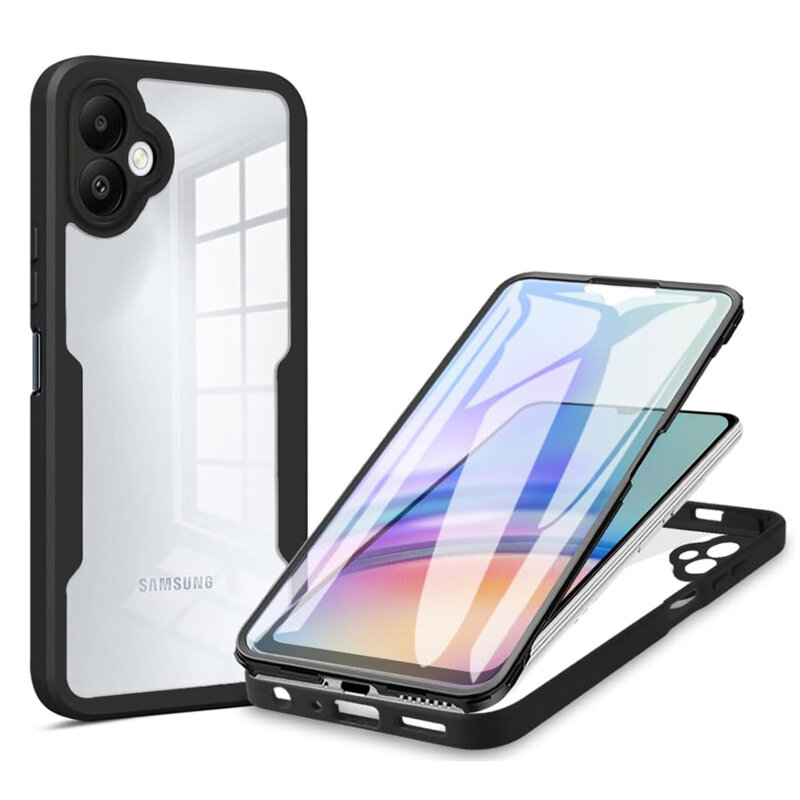 Husa 360° Samsung Galaxy A05 Techsuit ColorVerse, negru