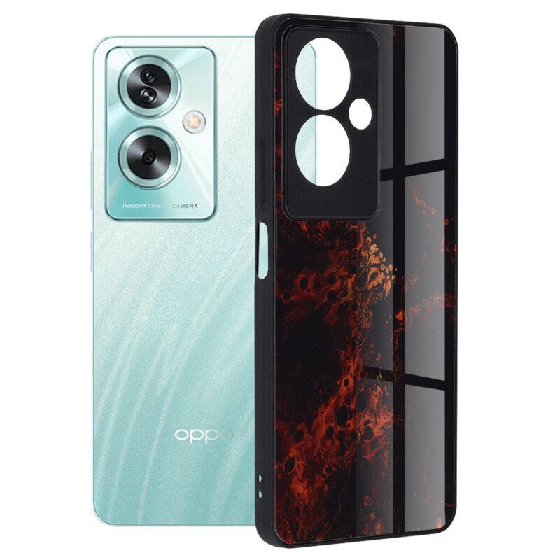 Husa Oppo A79 5G Techsuit Glaze, Red Nebula