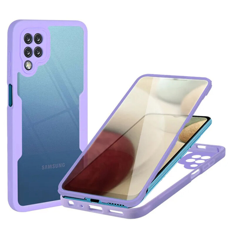 Husa 360° Samsung Galaxy A12 Techsuit ColorVerse, mov