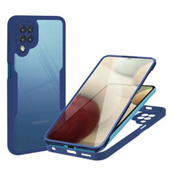 Husa 360° Samsung Galaxy A12 Techsuit ColorVerse, albastru