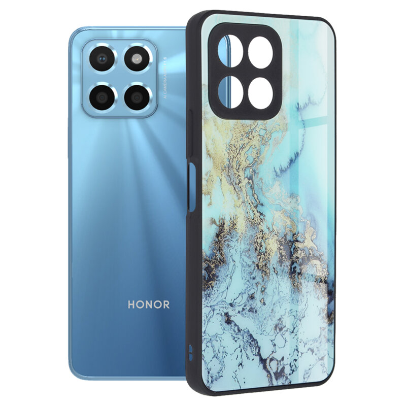 Husa Honor X8 5G Techsuit Glaze, Blue Ocean