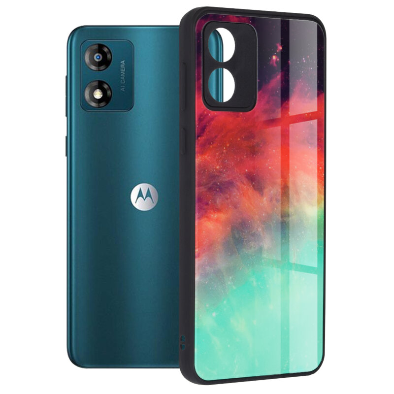 Husa Motorola Moto E13 Techsuit Glaze, Fiery Ocean