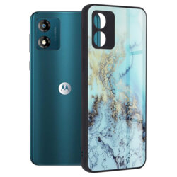 Husa Motorola Moto E13 Techsuit Glaze, Blue Ocean