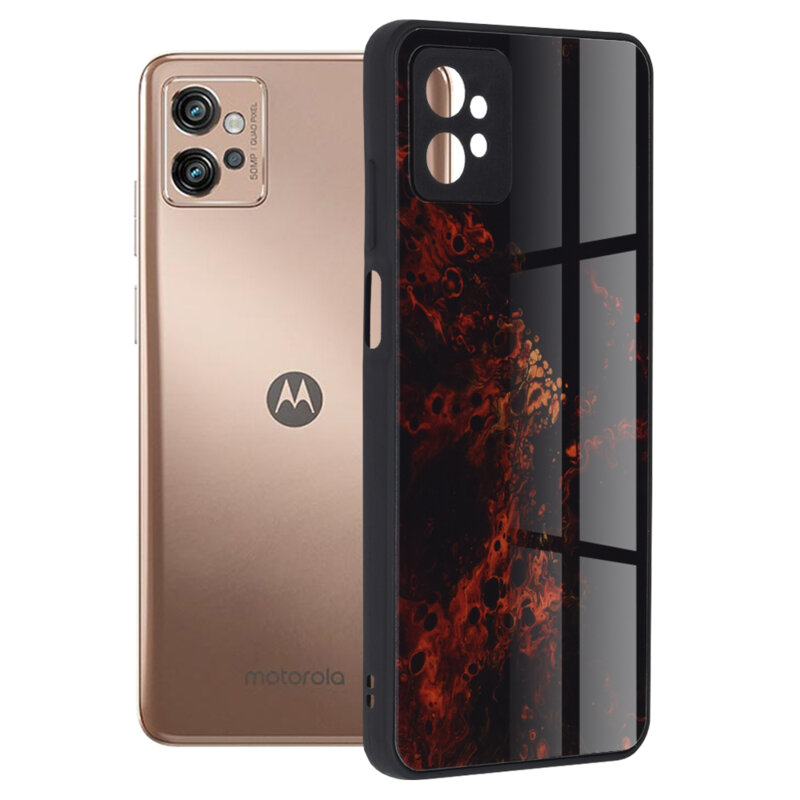 Husa Motorola Moto G32 Techsuit Glaze, Red Nebula