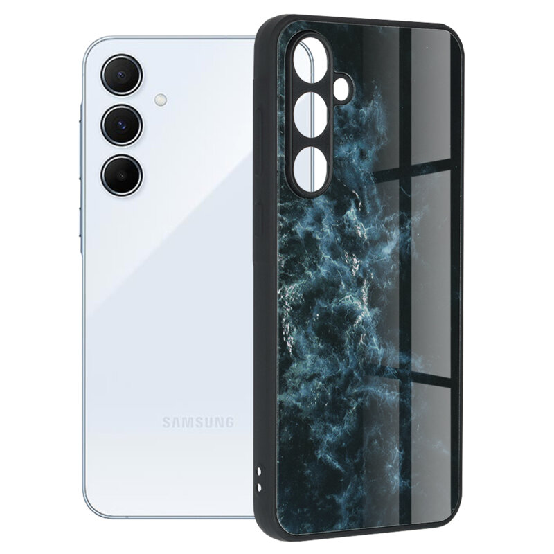 Husa Samsung Galaxy A55 5G Techsuit Glaze, Blue Nebula