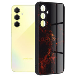 Husa Samsung Galaxy A35 5G Techsuit Glaze, Red Nebula