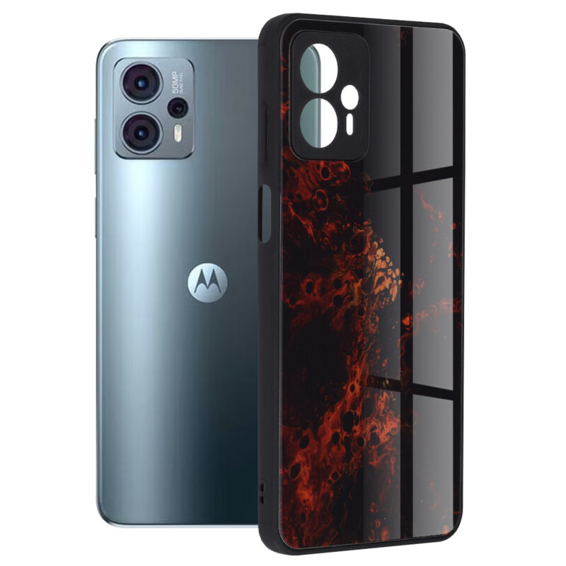 Husa Motorola Moto G23 Techsuit Glaze, Red Nebula