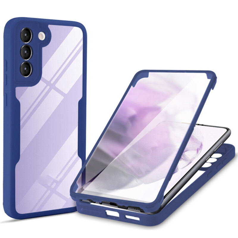 Husa 360° Samsung Galaxy S23 Techsuit ColorVerse, albastru
