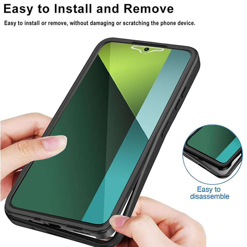 Husa 360° Xiaomi Redmi Note 13 5G Techsuit ColorVerse, mov