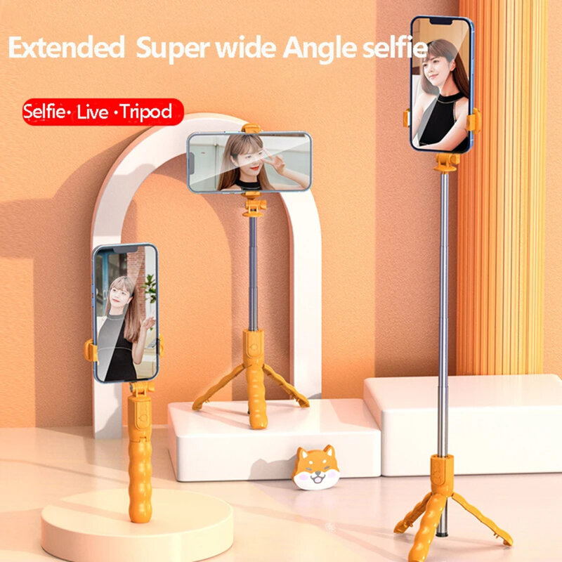 Mini selfie stick Bluetooth cu telecomanda Techsuit KT01