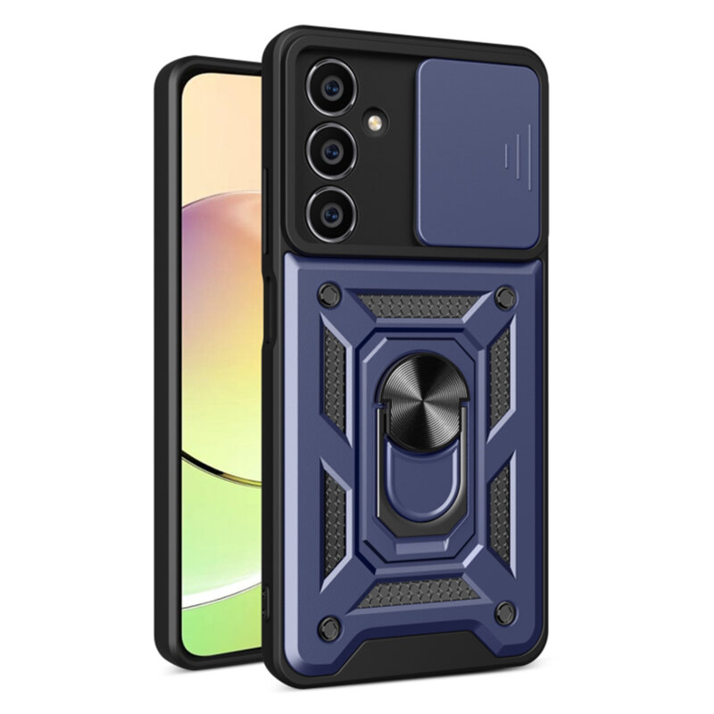 Husa Samsung Galaxy M15 protectie camera Techsuit CamShield Series, albastru
