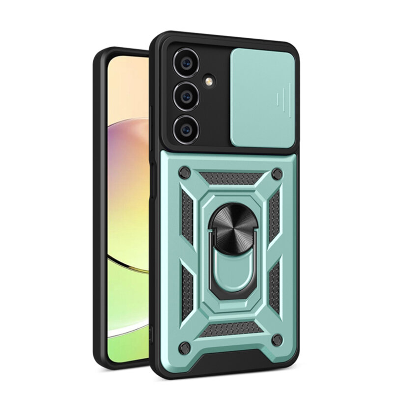 Husa Samsung Galaxy M15 protectie camera Techsuit CamShield Series, verde