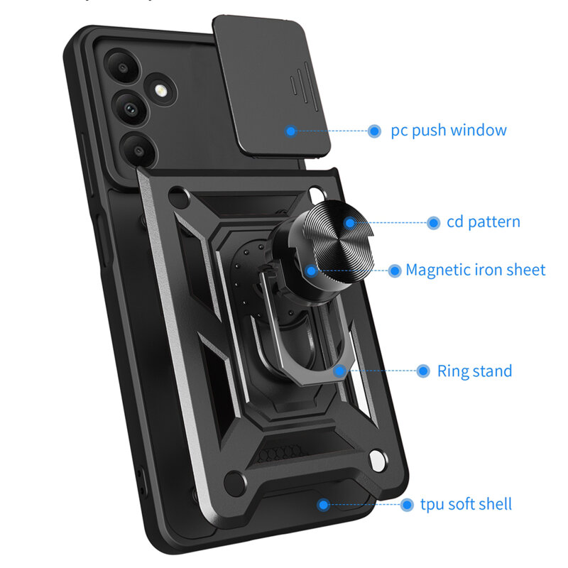 Husa Samsung Galaxy M15 protectie camera Techsuit CamShield Series, verde