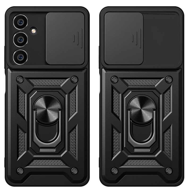 Husa Samsung Galaxy M55 protectie camera Techsuit CamShield Series, negru