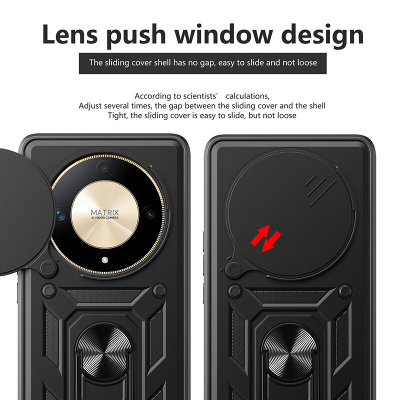 Husa Huawei nova 12i protectie camera Techsuit CamShield Series, negru