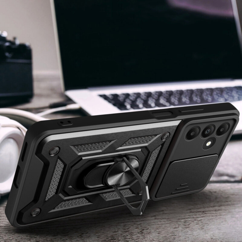 Husa Samsung Galaxy M15 protectie camera Techsuit CamShield Series, roz