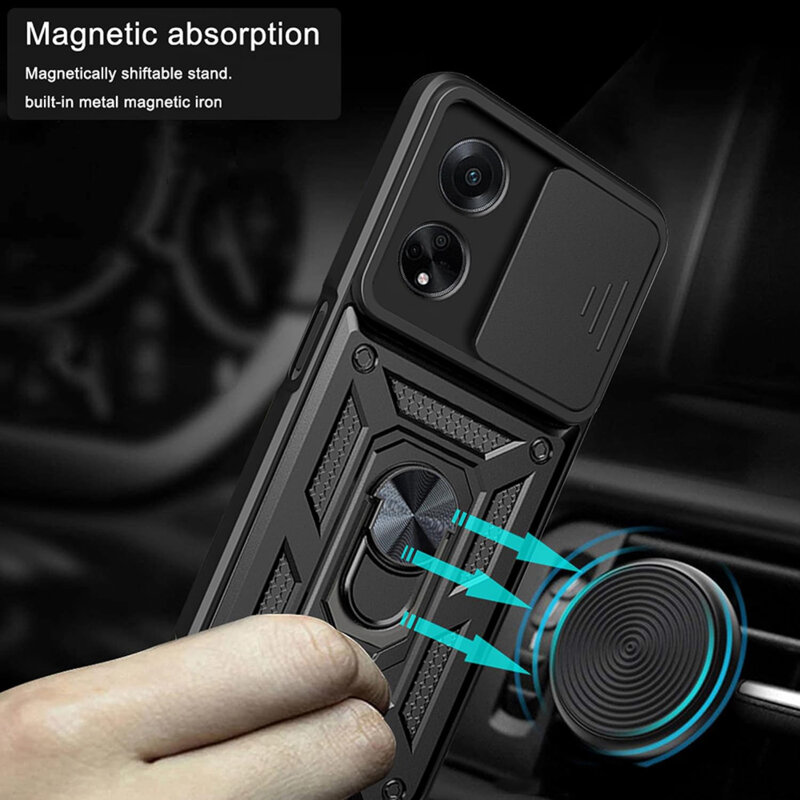 Husa Oppo A98 5G protectie camera Techsuit CamShield Series, roz