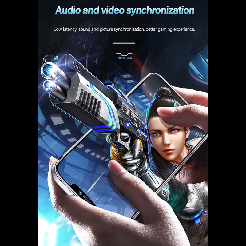 Casti Bluetooth wireless pentru gaming Lenovo XG02, alb