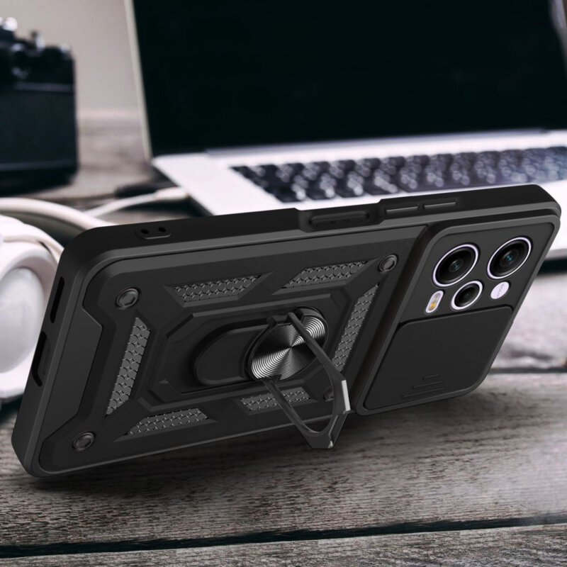 Husa Xiaomi Poco X5 Pro protectie camera Techsuit CamShield Series, verde