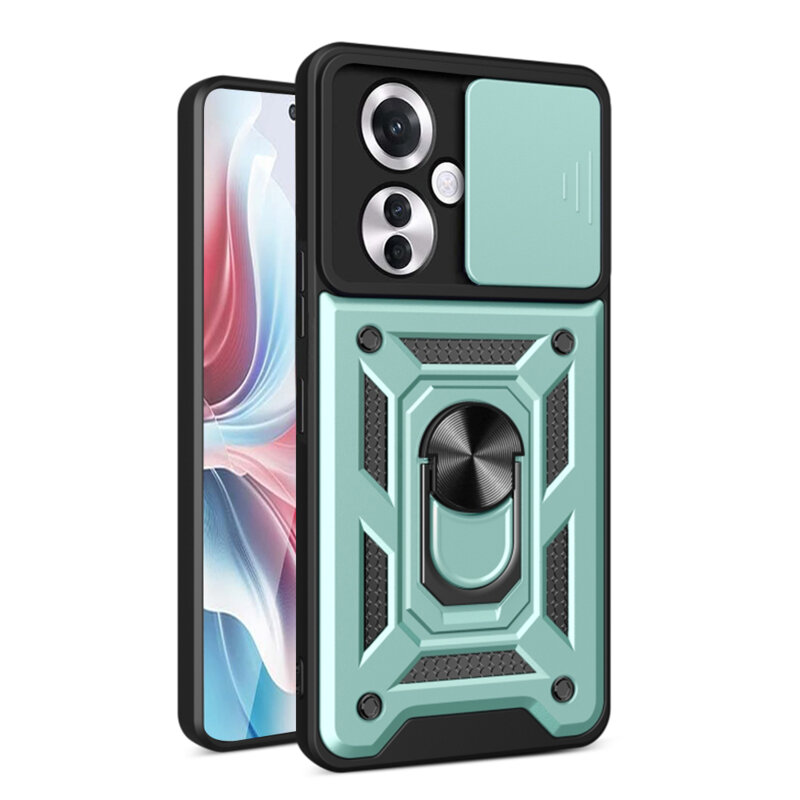 Husa Oppo Reno11 F protectie camera Techsuit CamShield Series, verde