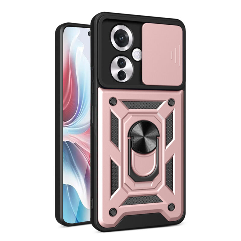 Husa Oppo Reno11 F protectie camera Techsuit CamShield Series, roz