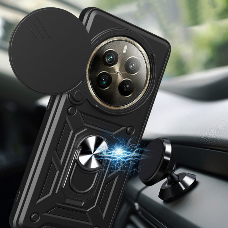 Husa Realme 12 Pro protectie camera Techsuit CamShield Series, verde